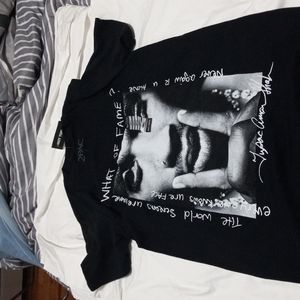 Tupac tee shirt in black